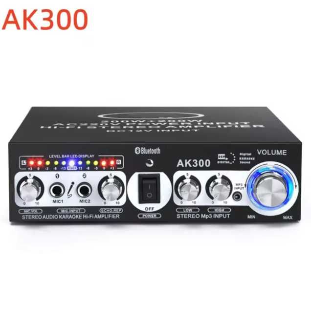 AK300 400 Вт 2 канала 5 0 Bluetooth мини-Hi-Fi 12 В 220 В супер