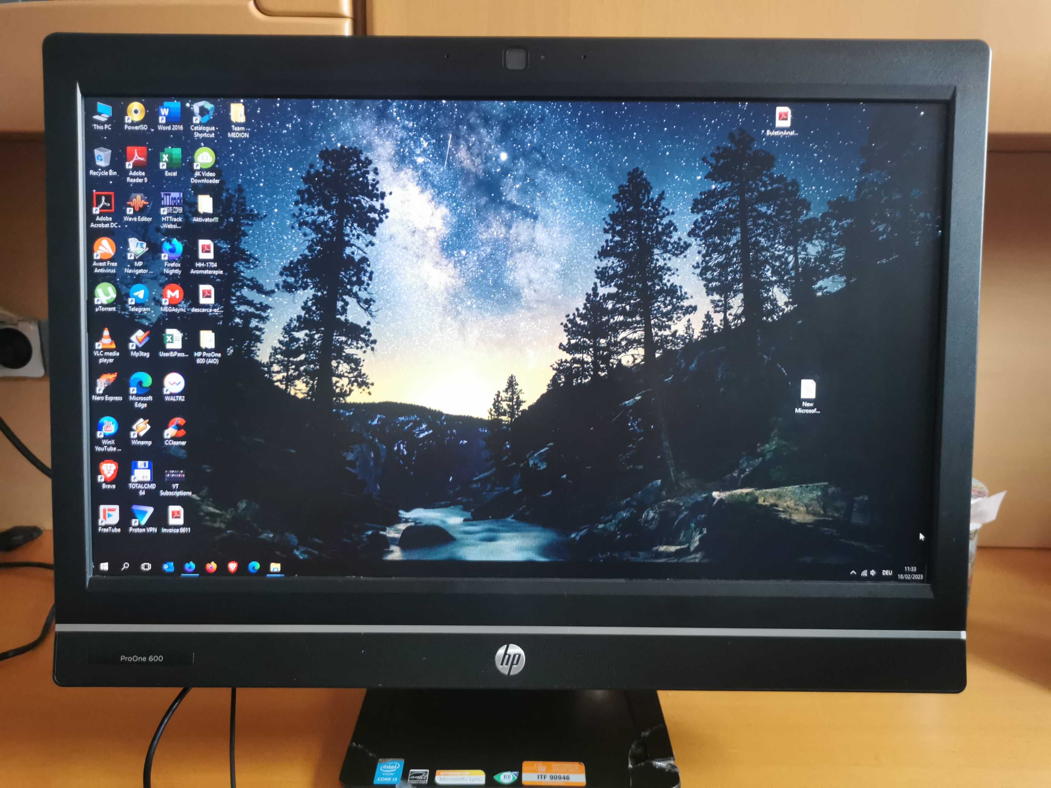 AllInOne PC HP Proone600 (i3, SSD)