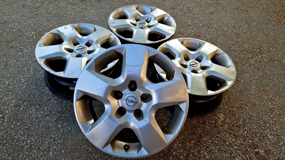 Опел 16 5х110 железни джанти с тасове Opel Astra Vectra Zafira 5x110