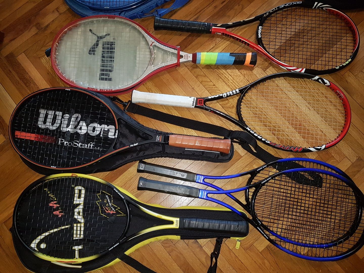Rachete tenis ,squash ,badminton : Head,Wilson,Babolat,Fischer,Yonnex