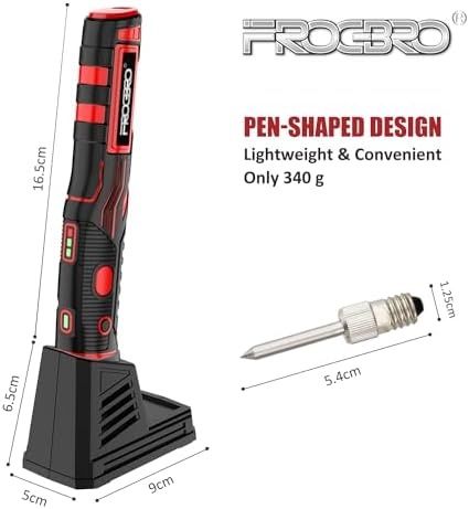 11W Безжичен поялник със стойка и USB-C зареждане, FrogBro LD006A-Pro