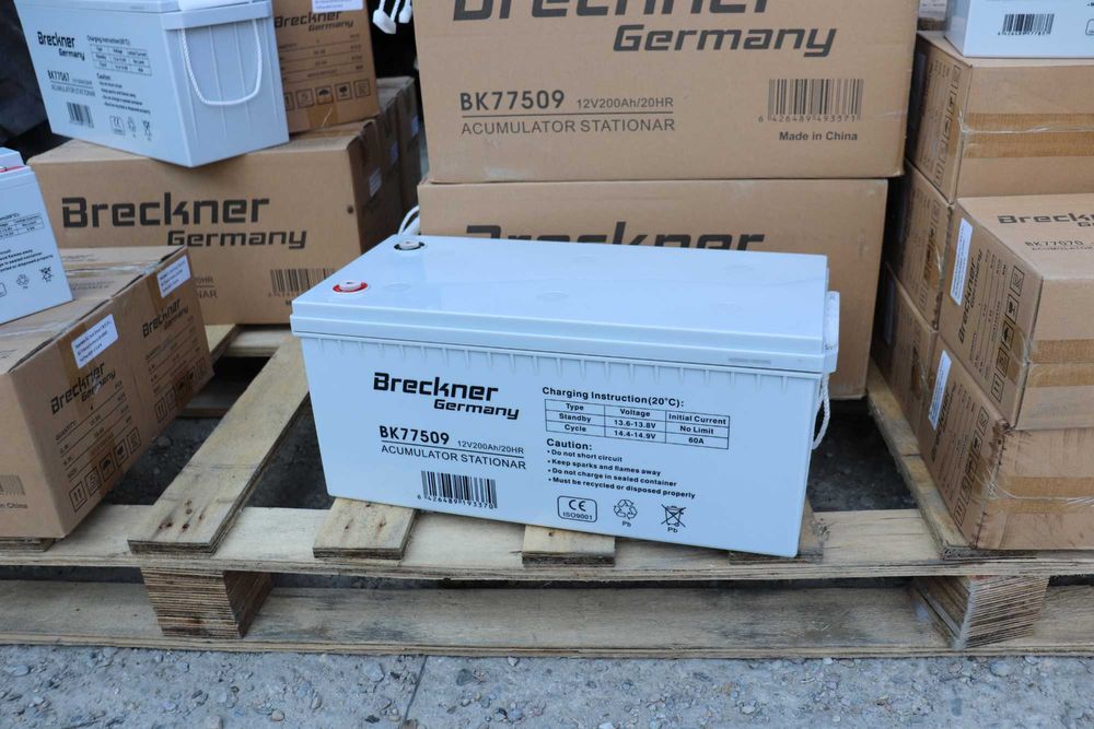 Baterie 12V200Ah cu Gel Breckner Germany pentru sistem Solar