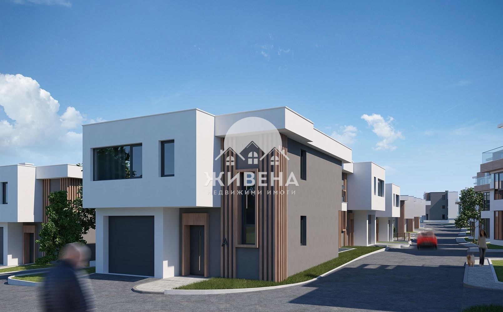 Продавам нова двуетажна къща в строеж, м-т Траката, РЗП: 217 кв.м