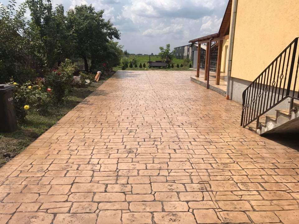 Beton amprentat Bucureşti Brașov Sibiu Constanța Pitești Vâlcea Cluj