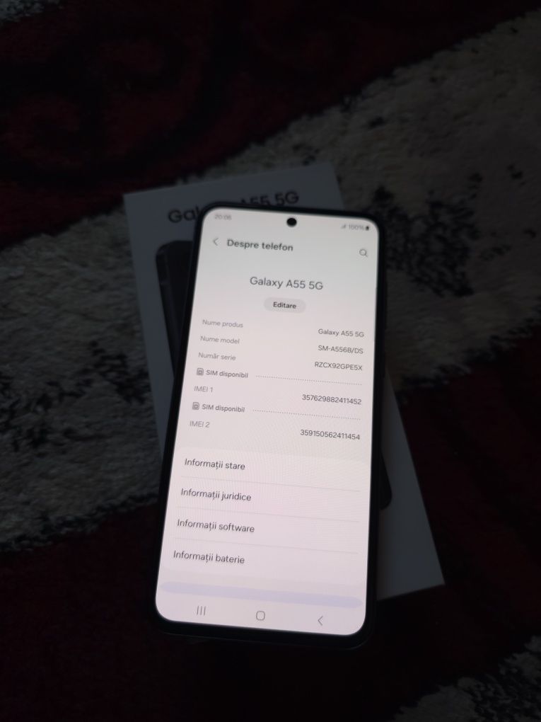 Samsung Galaxy A55 5G Full Box - 256 GB Impecabil