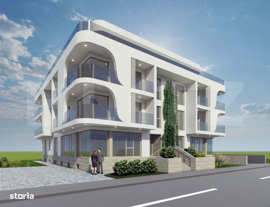 Apartament vanzare, 3 camere, 69 mp- bloc nou, et 1, centru