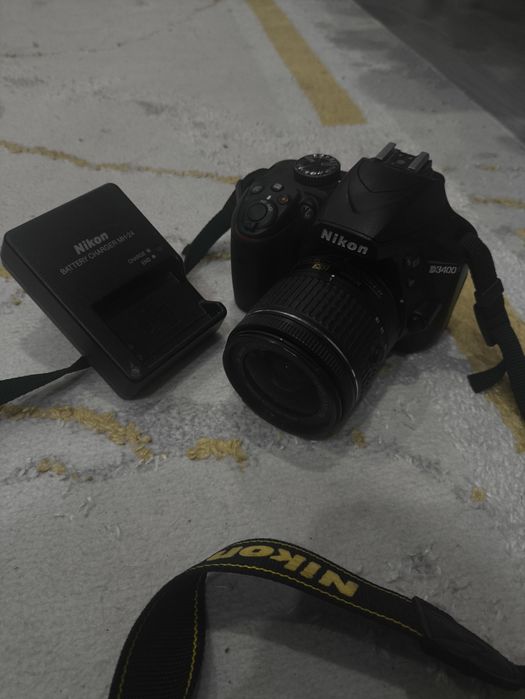 Nikon с установленным объективом AF-P DX NIKKOR 18-55mm f/3.5-5.6G.