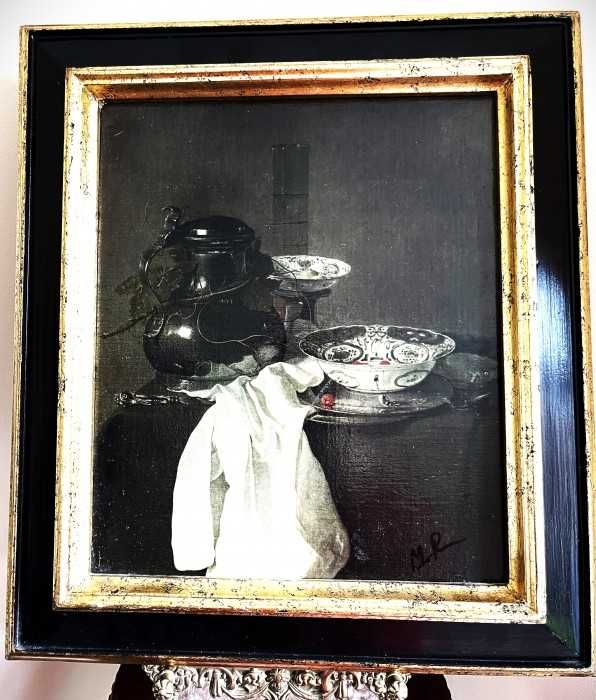 Superba pictura manuala pe panza-Natura statica-Olanda