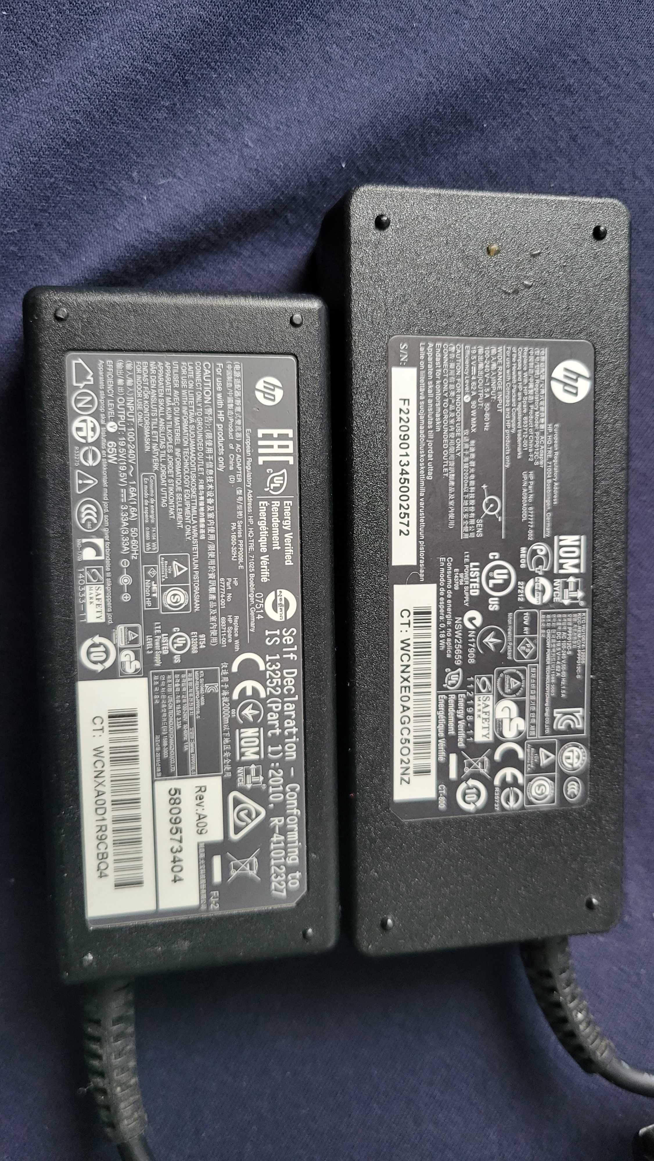 HP Incarcator 90w-65W AC Adaptor leptop 19.5V-4.62A-3.33A pin central