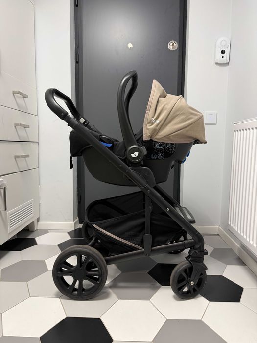 Carucior 3 in 1 Joie Chrome, multifunctional, cu landou si scoica