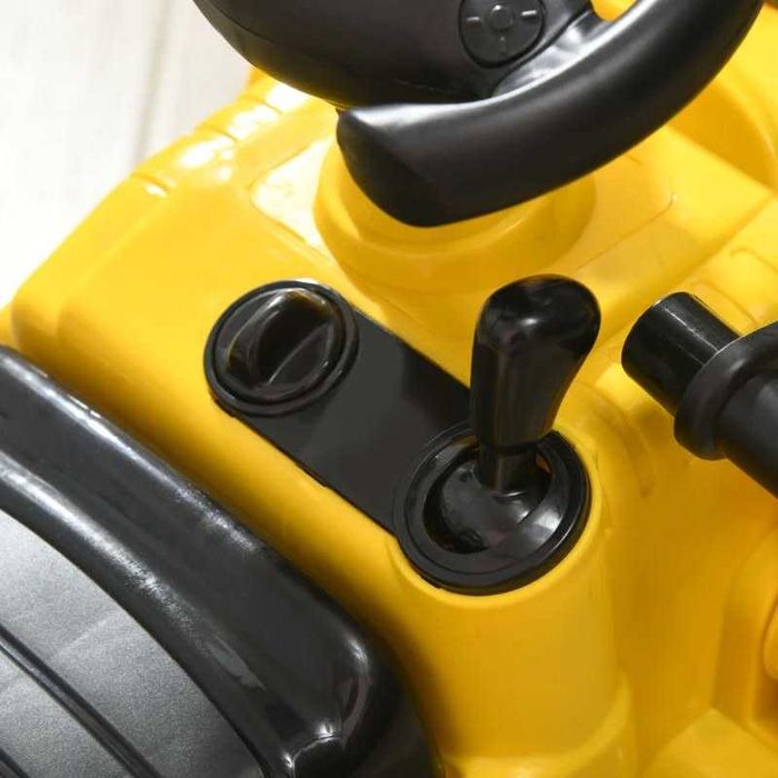 HOMCOM Багер със седалка и вградено отделение за съхранение