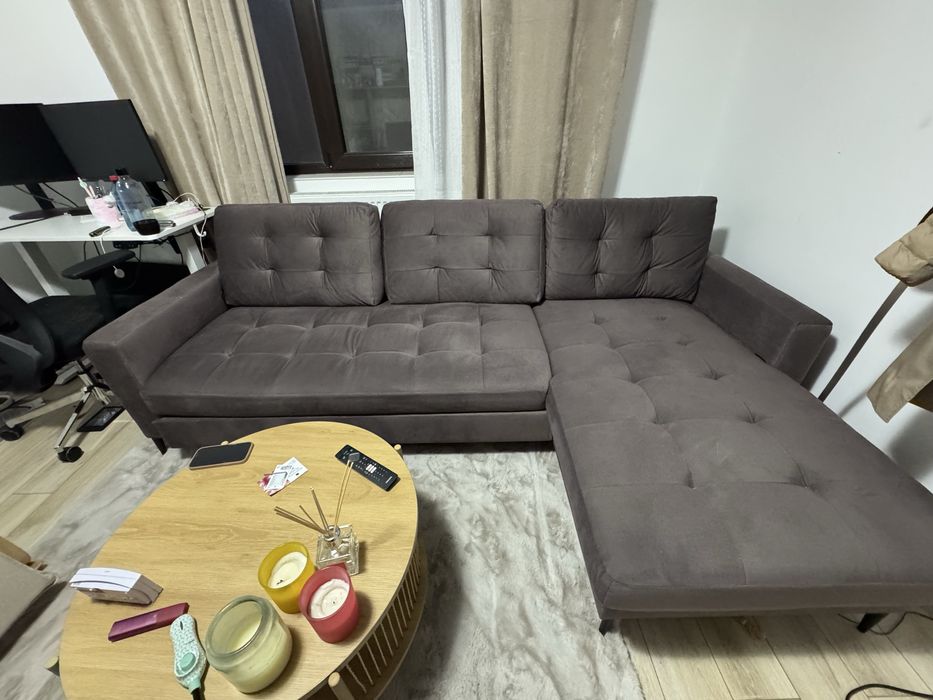 Coltar extensibil Taupe