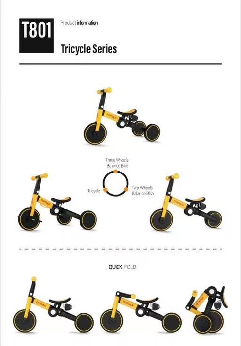 Новый детский беговел трансформер TRIMILY