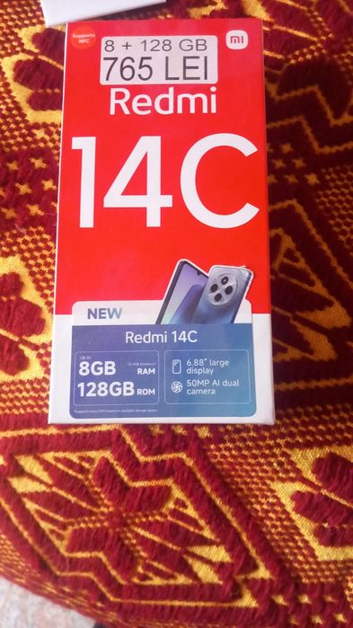 Vând telefon redmi 14 c 8 gb -128 GB  ) are display ul spart
