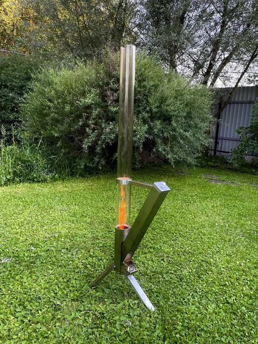 Уличный камин на опилках прессованных с гарантией 1 год+ доставка.