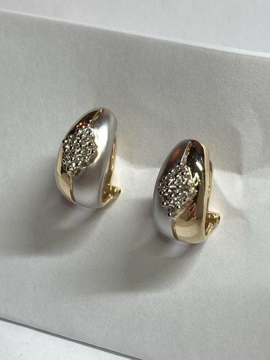 Cercei aur cu diamante 0.28ct