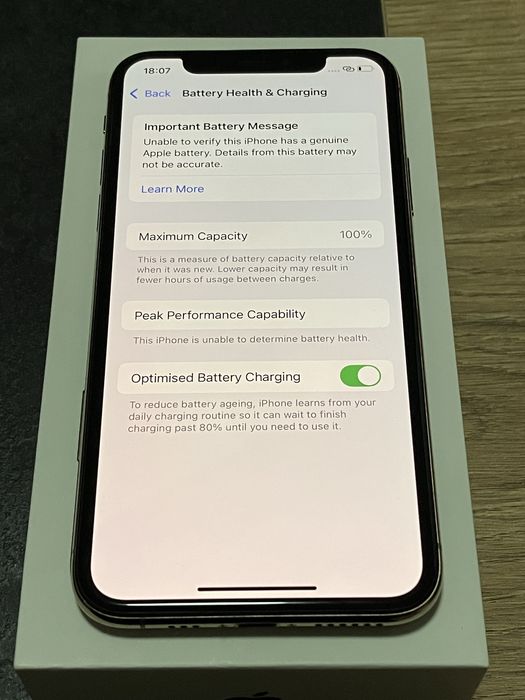 Apple iPhone XS, 64GB, Gold 100% батерия