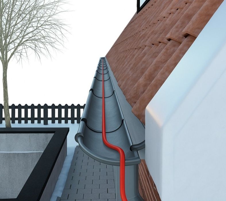 Греющий кабель на водосток