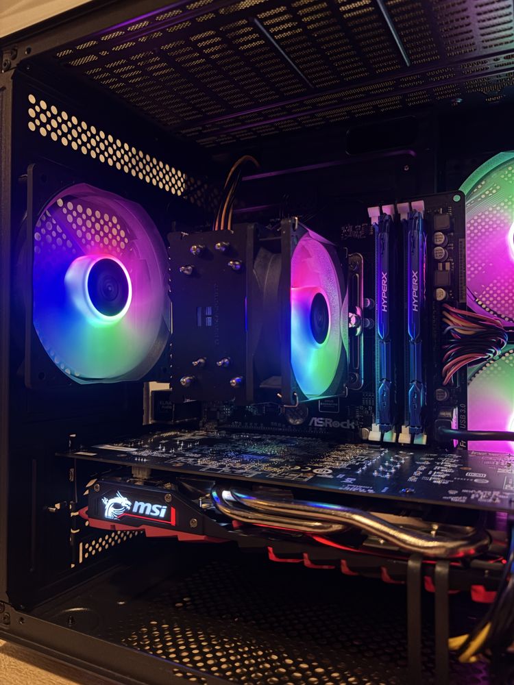 Геймърски компютър INTEl i5, RX470,8 ram, 128ssd,1TB hdd, 550W