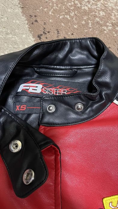 Geaca piele bomber de motocicleta/racing unisex nouă/Jachetă