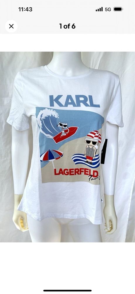 Маркова тениска Karl Lagerfeld размер XL