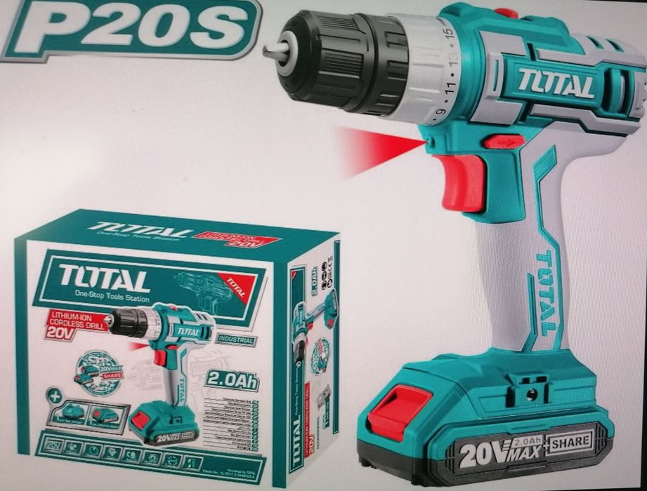 Total bormașina cu acumulator