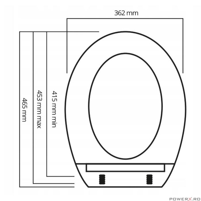 Capac wc, toaleta, model Rodeno, alb, Sepio