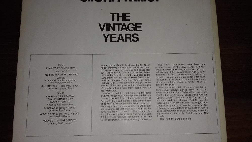 Glen Miller - The Vintage Years - vinil, vinyl, viniluri