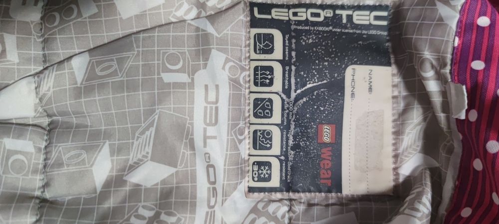 Salopeta iarna + geaca legotec 3-5 ani