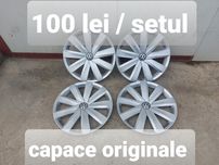 Set capace r16 pentru jante din tabla / originale VW