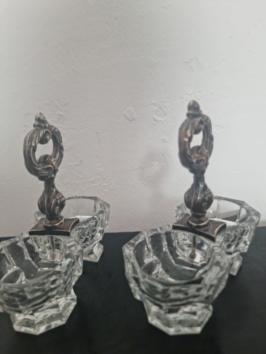 Solniță și piperniță din cristal