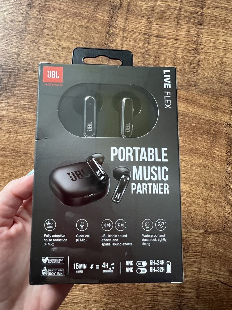 JBL Live flex - Блутут слушалки  - черни (Bluetooth headphones)