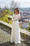 Rochie de mireasa din tafta, simpla si foarte comoda