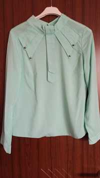 Ефектна дамска риза в нежен тюркоазен цвят, М размер
