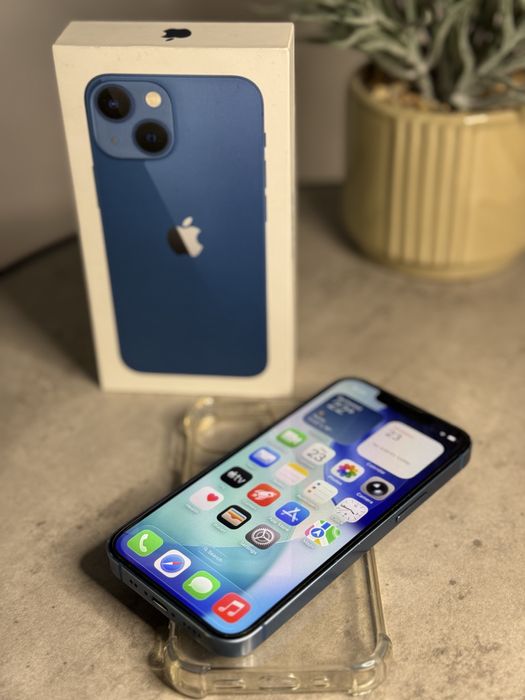 iPhone 13 Mini Blue 128 GB 90% full box +Husa / folie