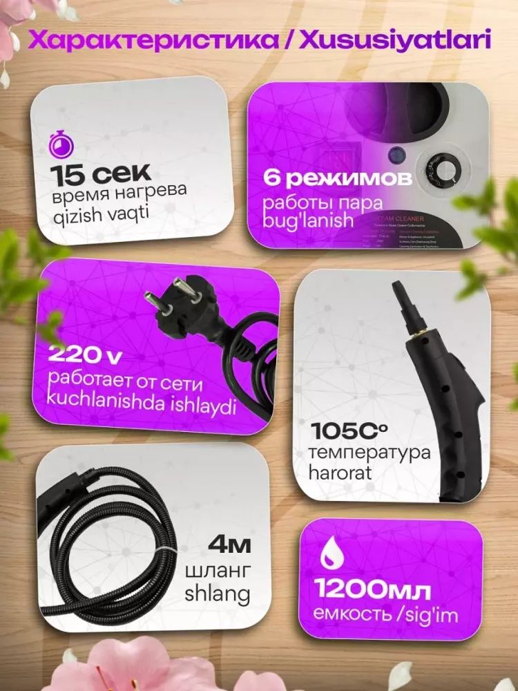 Uy tozalash uchun maxsus tixnika