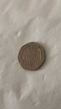 20 pence moneda 1982