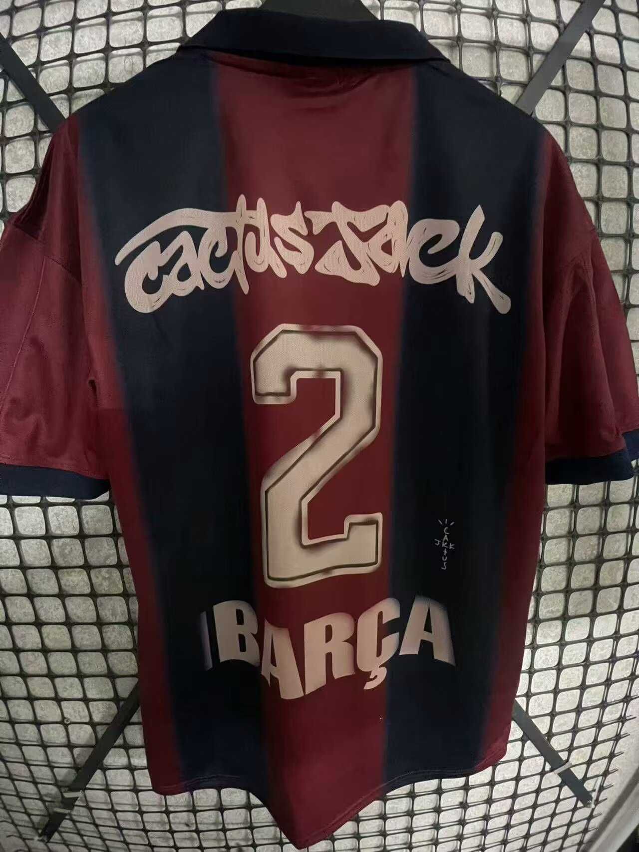 Tricou Travis Scott x Nike x FC Barcelona Retro 2000/01 Home Skeleton