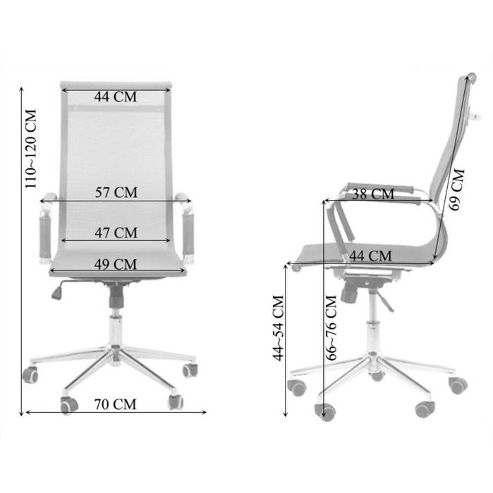 Scaun birou directorial OFF 803, rotativ, mesh, negru, 1C