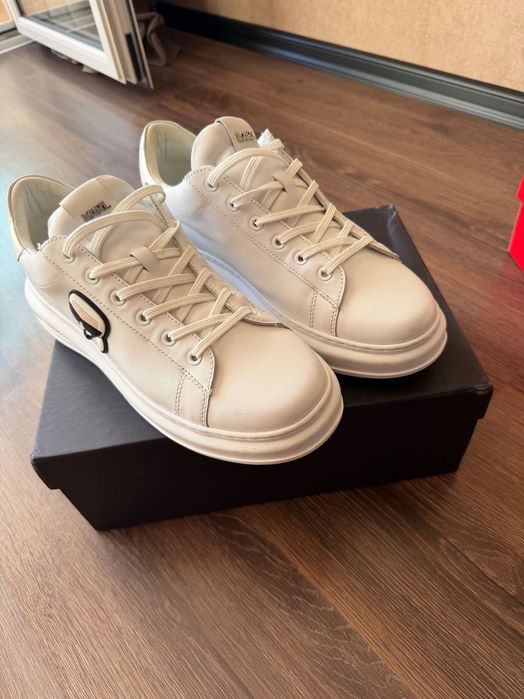 Обувки на Karl Lagerfeld мъжки бели