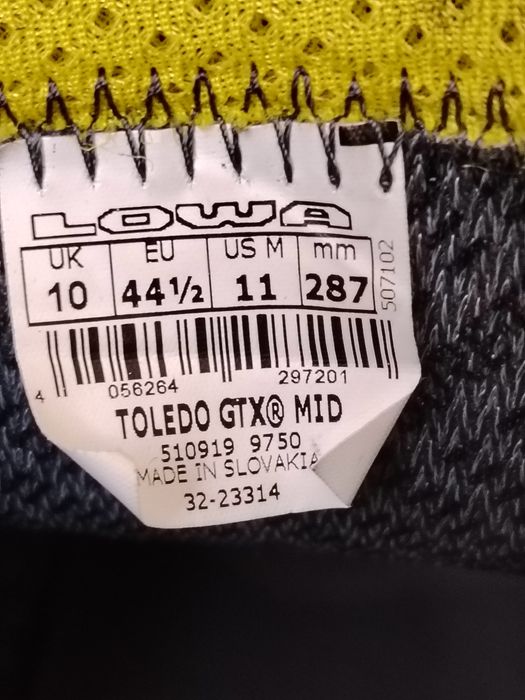 Ghete Lowa Toledo Gtx 44,5