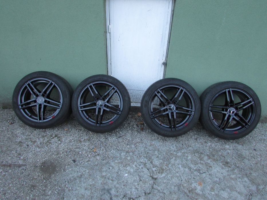 17" оригинални джанти за Мерцедес "AEZ", 5x112 с гуми "GOODYEAR"