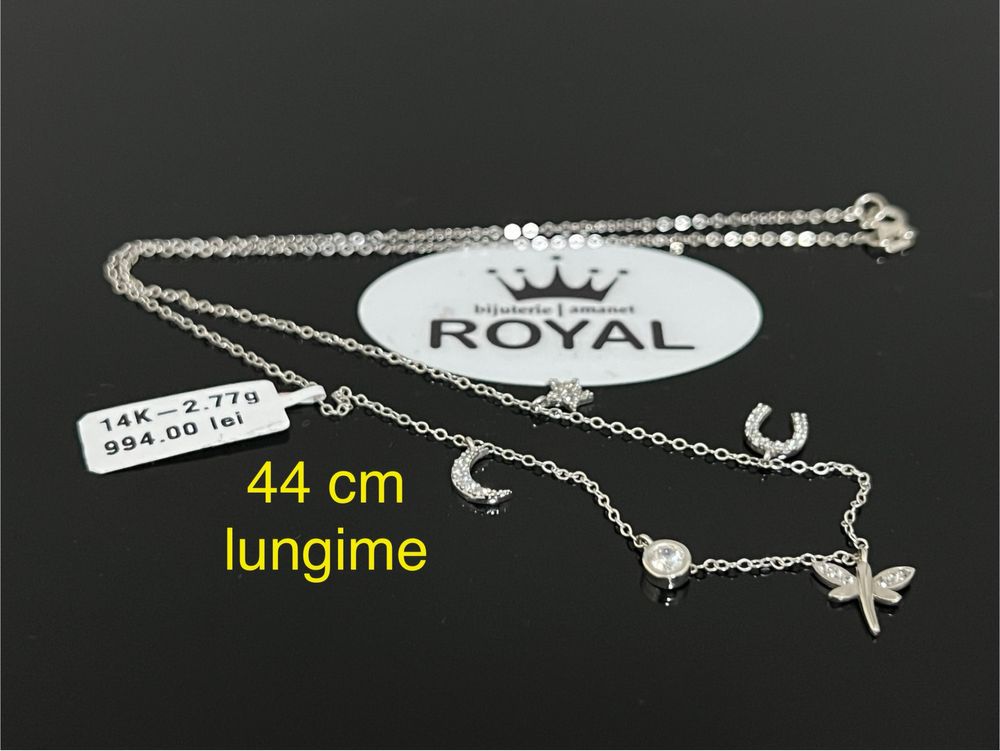 Bijuteria Royal CB : Lant aur alb 14k 2,77 grame
