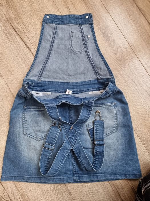 Salopeta fustă denim Yigga, mărimea 146-152