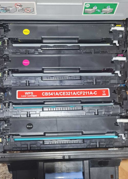 4 Cartuse toner color CB540A CE320A CF210A (black cyan yellow magenta)
