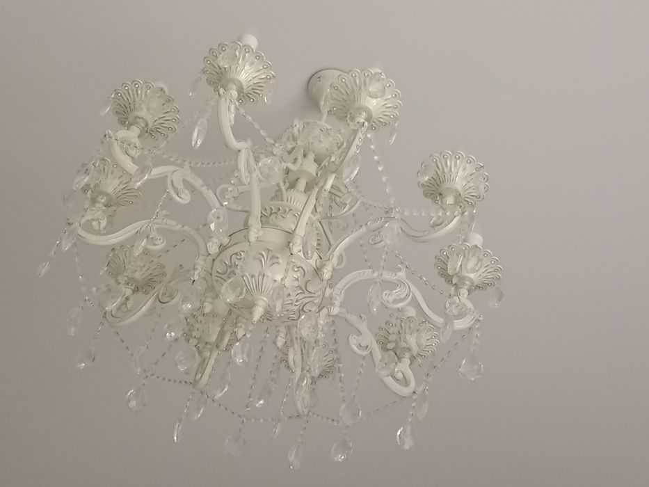 Люстра 10-рожковая, хрусталь