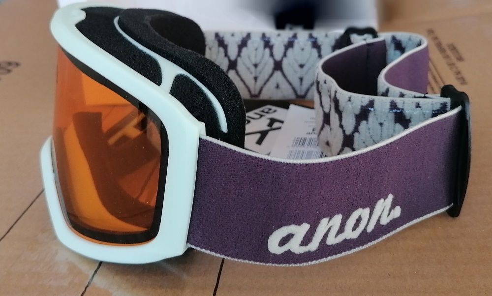 Нови дамски очила-маска за ски/сноуборд Anon Insight,светло зелени