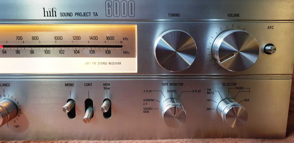 Hornyphonic HiFi Soaud Project TA-6000 amplituner vitange 2X40W