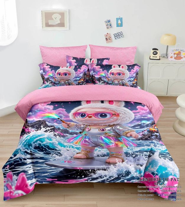 Lenjerie de pat 4 piese 5 D