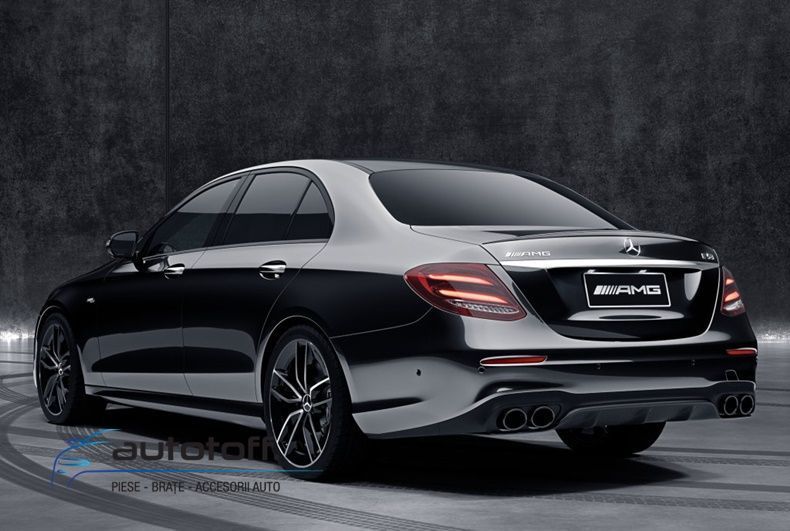 Difuzor bara spate Mercedes W213 E-Class (2016+) E53 Design Full Black